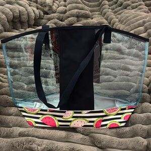 NWT Thirty One In The Clear/bag Tote Slice of Summer/ beach bag/tote/ travel bag